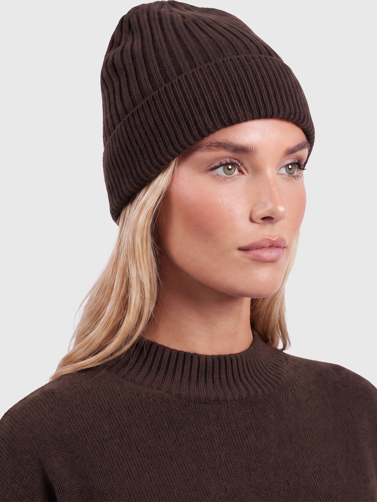 Strickmütze aus reiner Merinowolle | braun