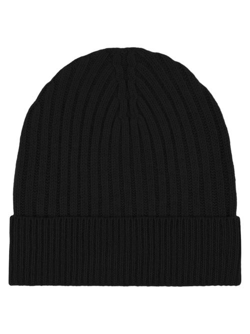 Strickmütze aus reiner Merinowolle | schwarz image 1