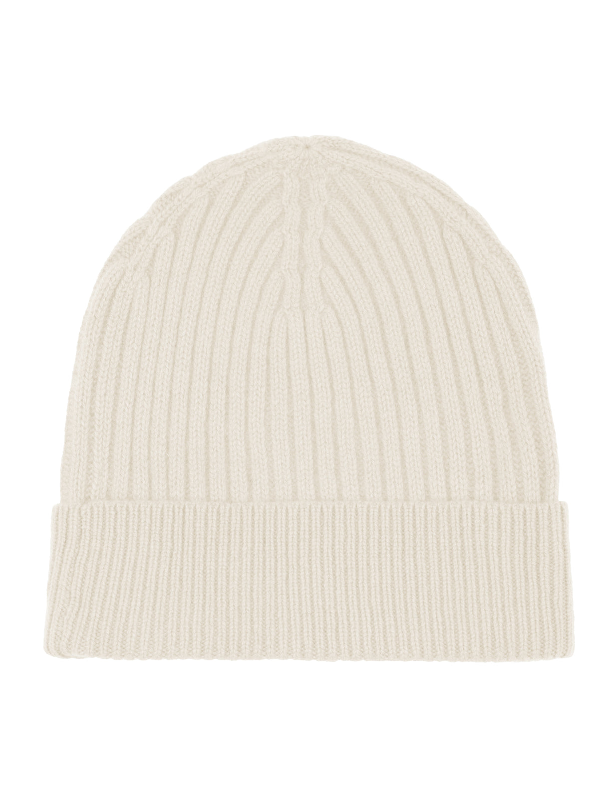 Strickmütze aus reiner Merinowolle | champagner
