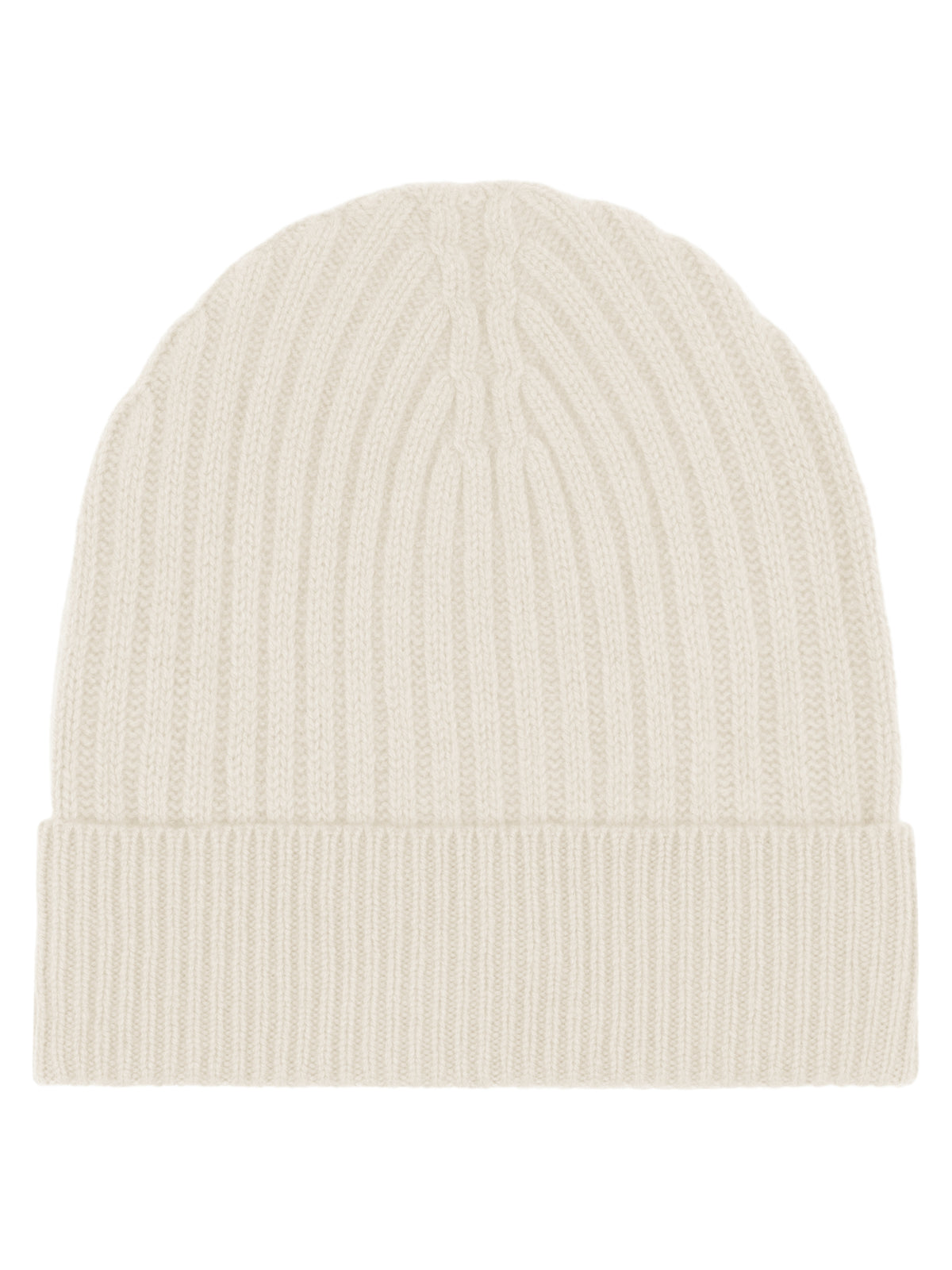 Strickmütze aus reiner Merinowolle | champagner