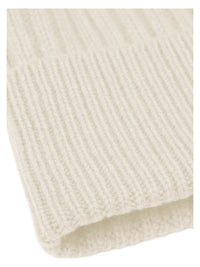 Strickmütze aus reiner Merinowolle | champagner