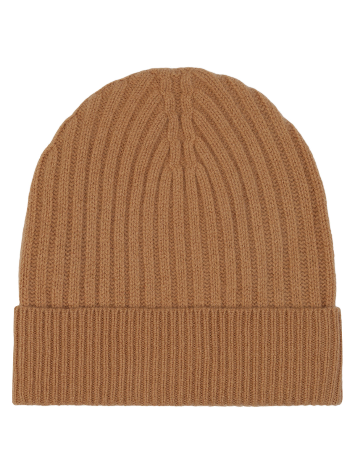 Strickmütze aus reiner Merinowolle | camel