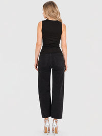 5-Pocket Jeans im Barrel Fit | schwarz