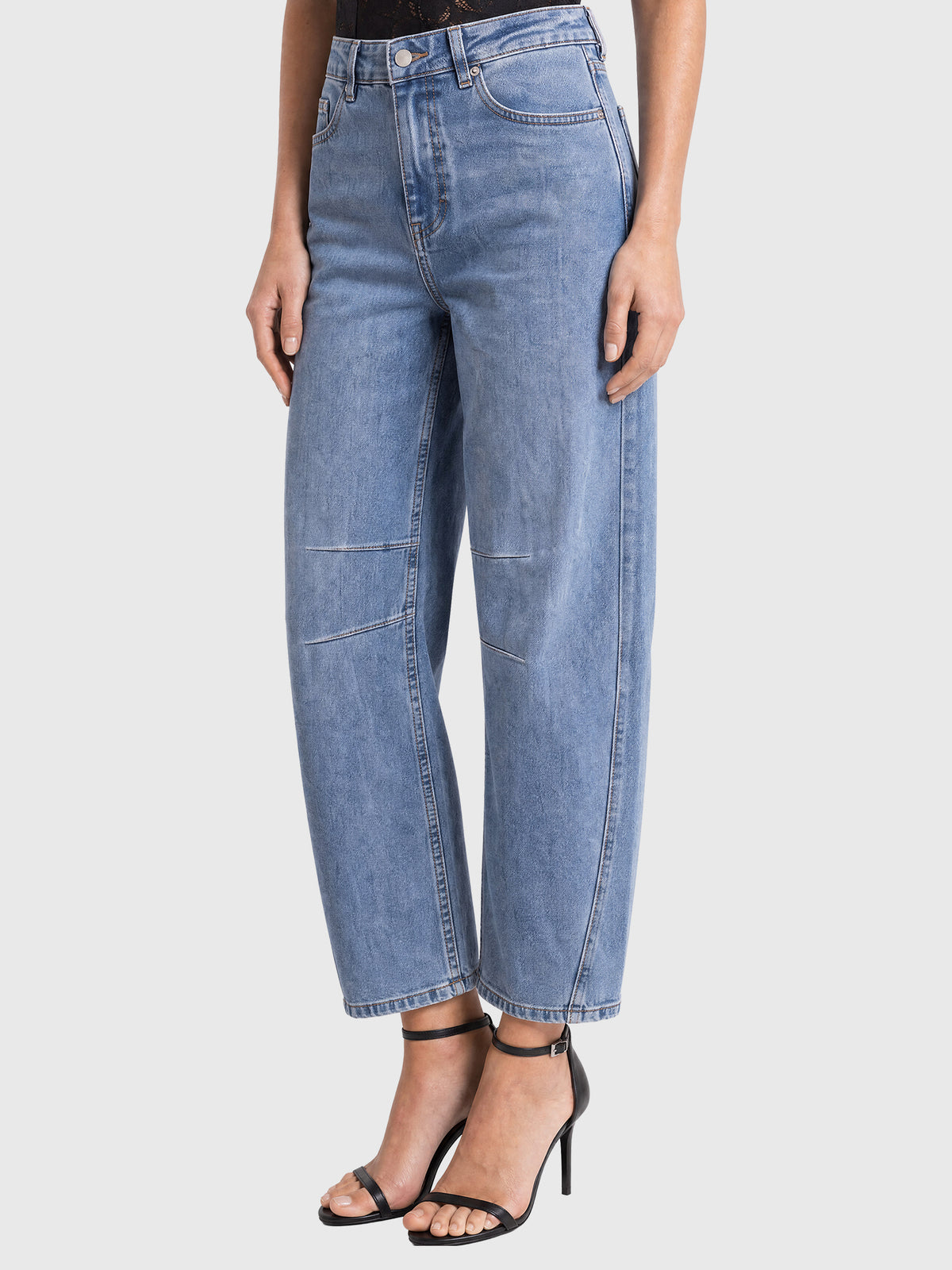 Barrel Jeans | hellblau