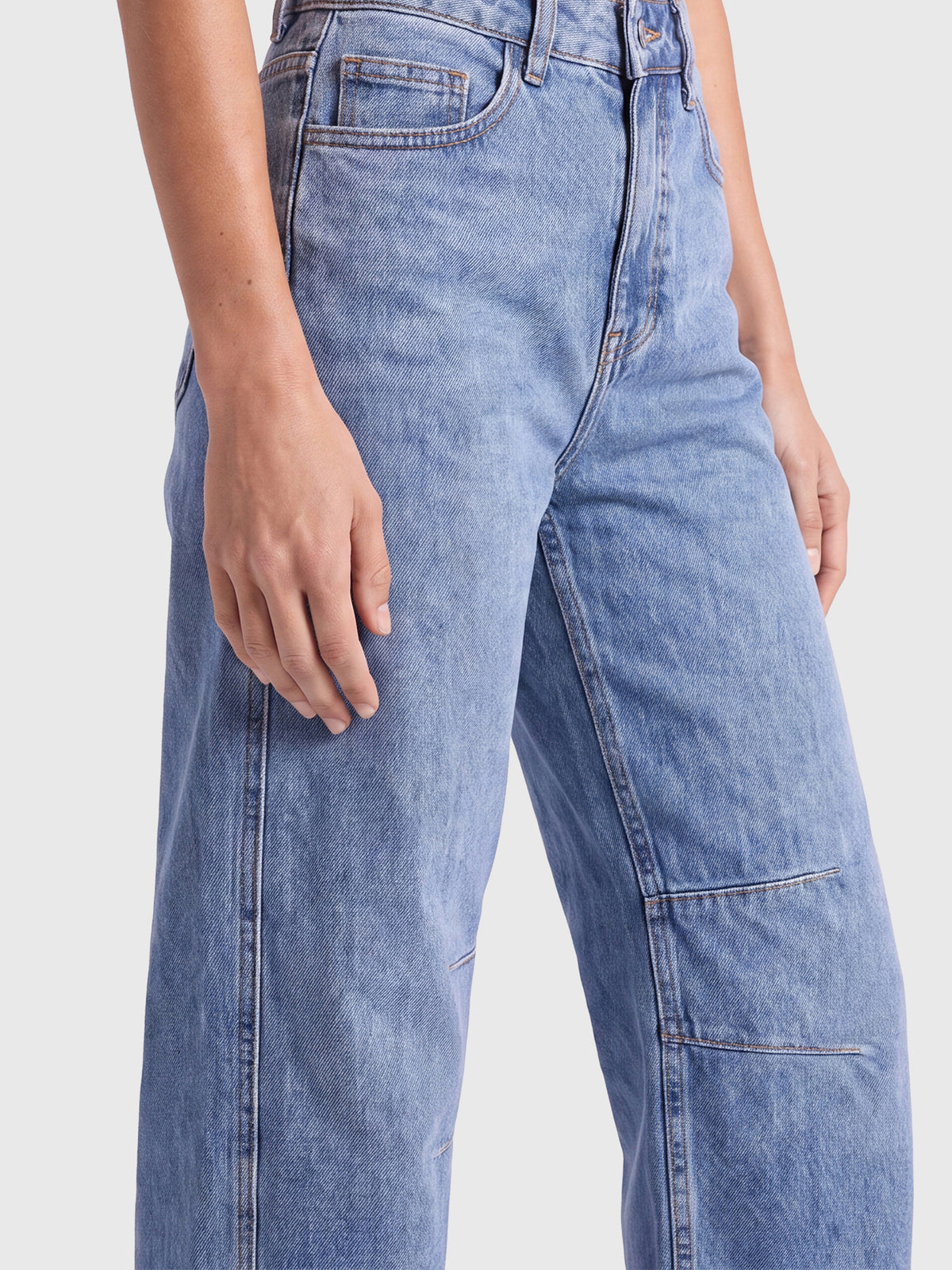 Barrel Jeans | hellblau