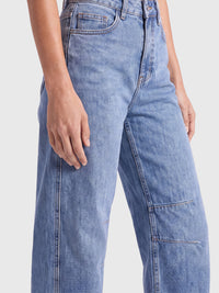 Barrel Jeans | hellblau