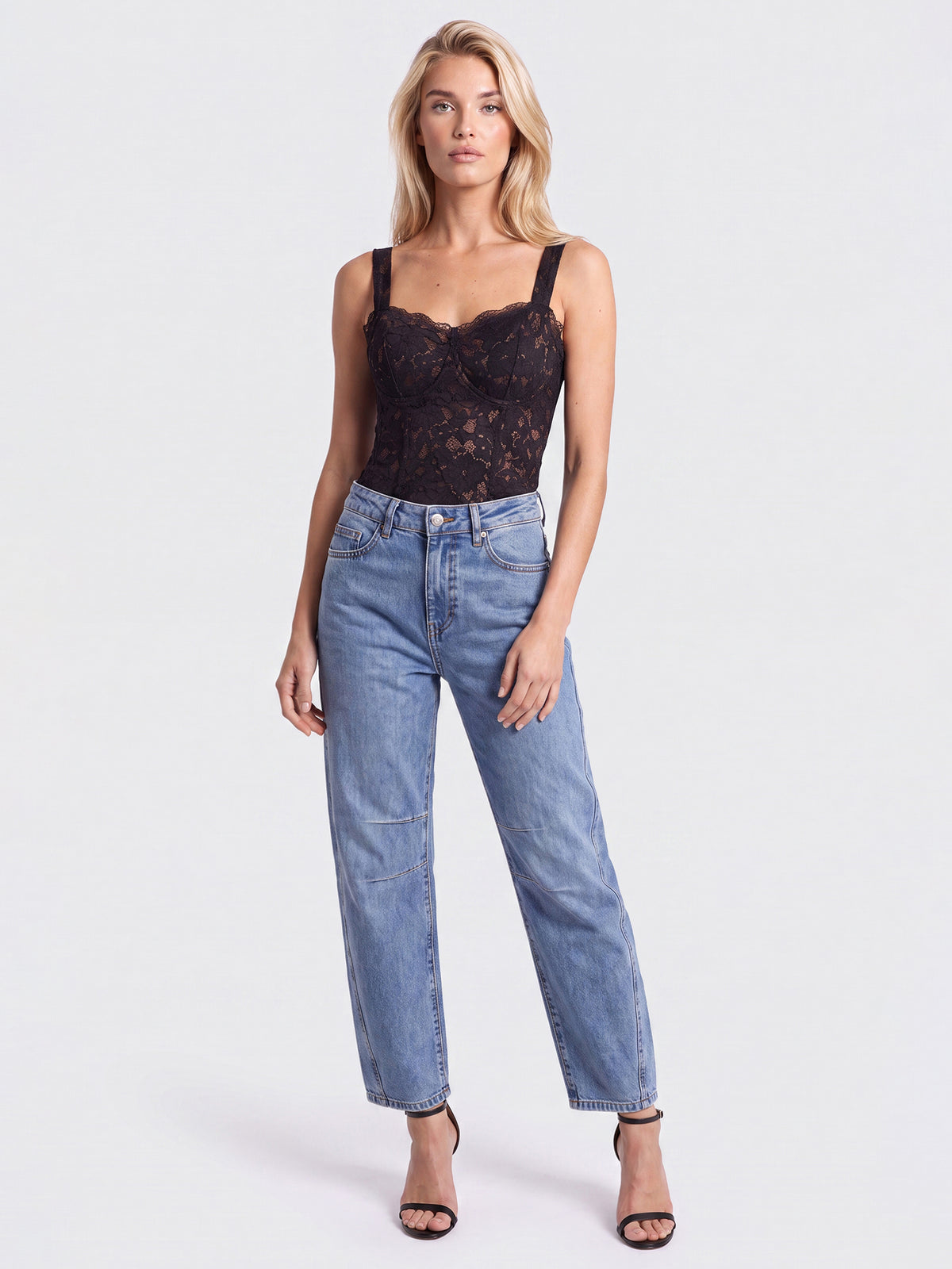 Barrel Jeans | hellblau