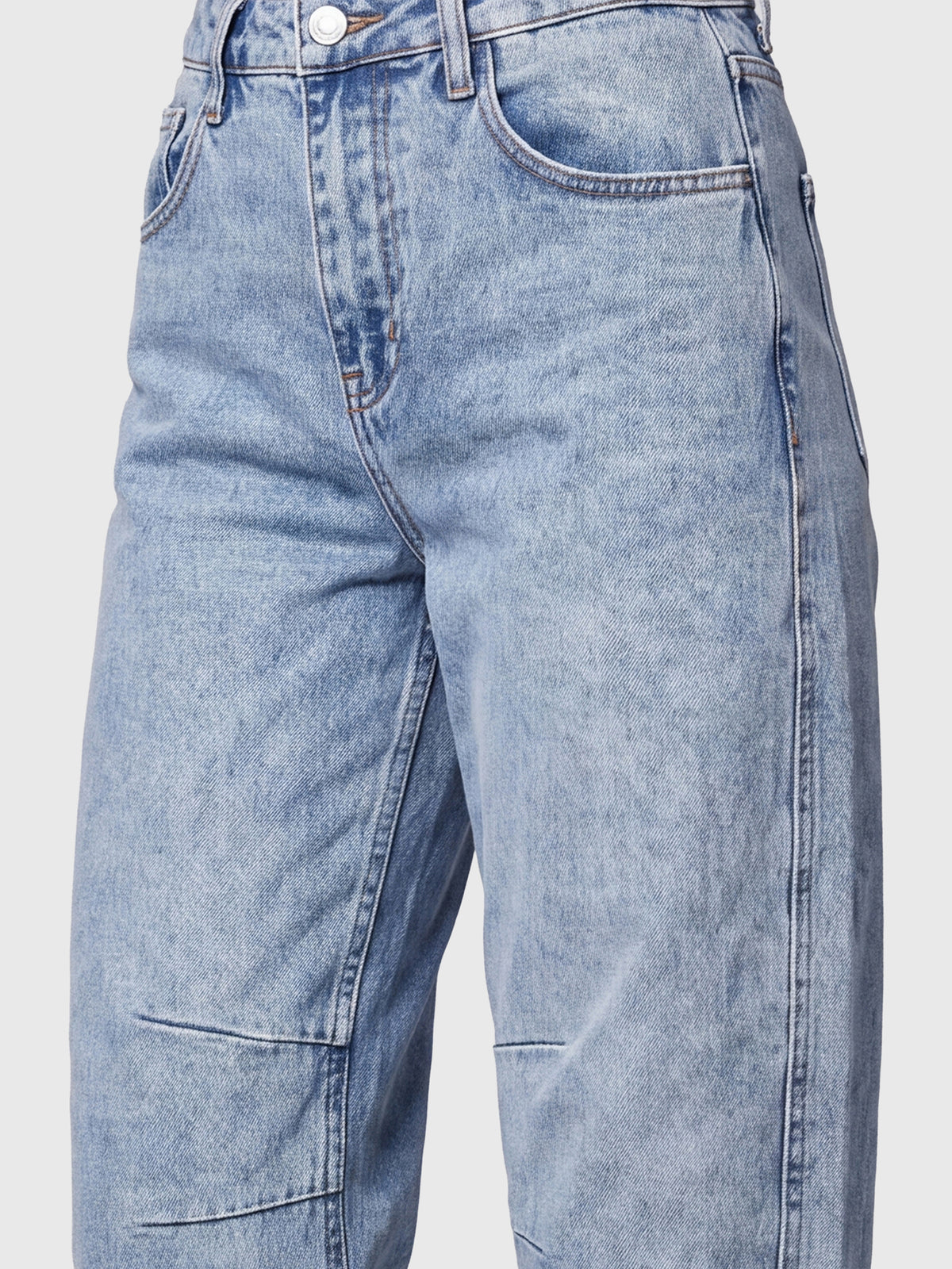 Barrel Jeans | blau acid wash