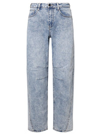 Barrel Jeans | blau acid wash