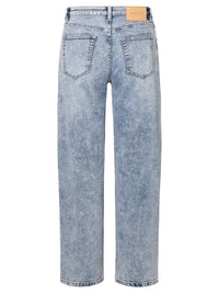 Barrel Jeans | blau acid wash