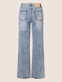 Jeans mit Kristallsteinen | acid wash