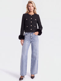 Jeans mit Kristallsteinen | acid wash
