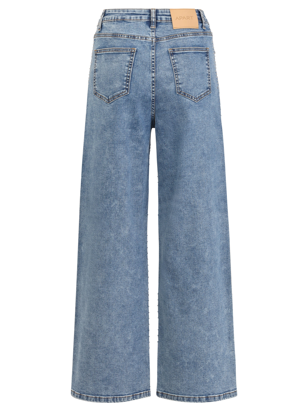 Jeans mit Kristallsteinen | hellblau