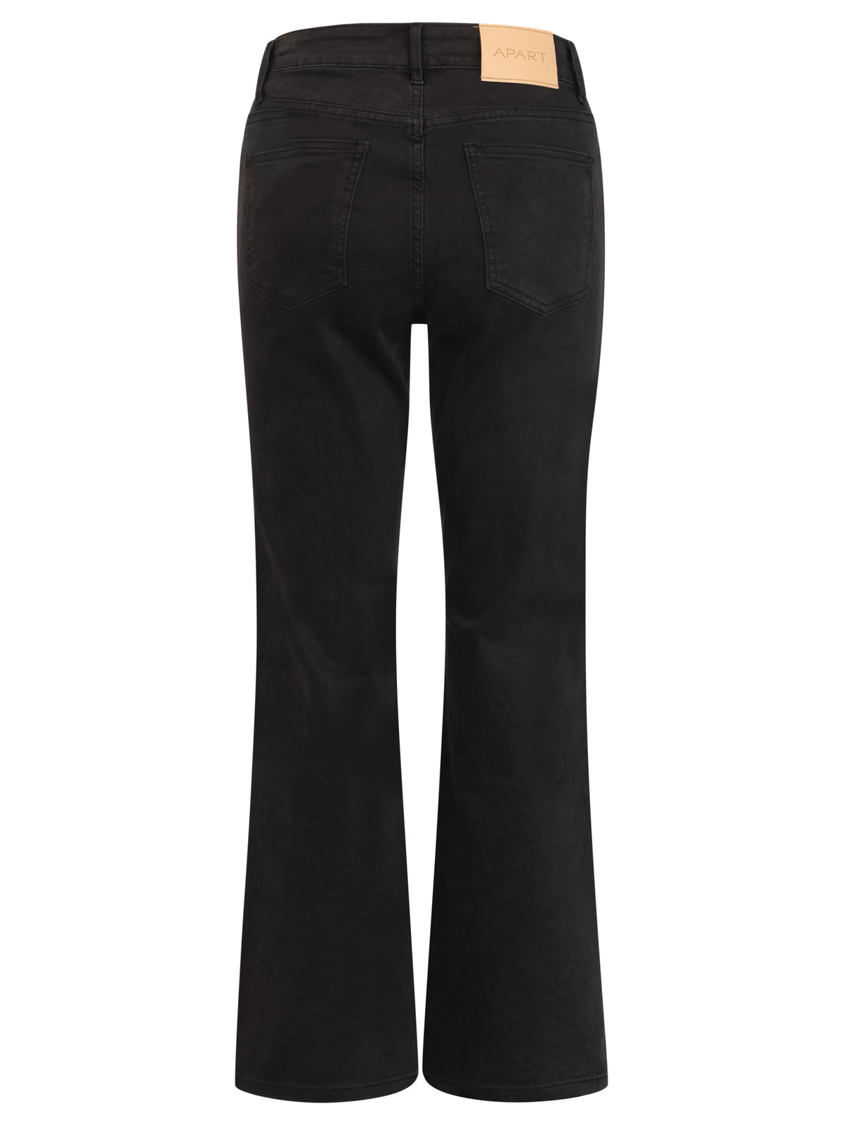 Cropped Jeans mit Kristallsteinen | schwarz
