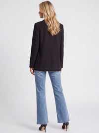 Cropped Jeans mit Kristallsteinen | hellblau
