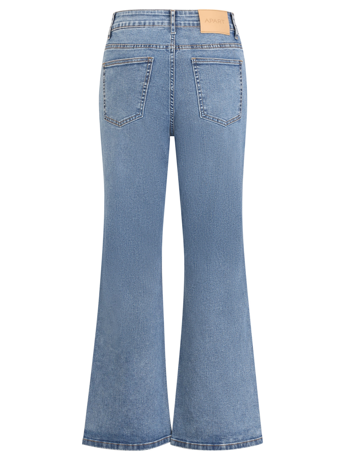 Cropped Jeans mit Kristallsteinen | hellblau