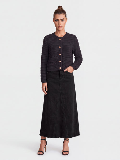 Jeansrock | schwarz image 1