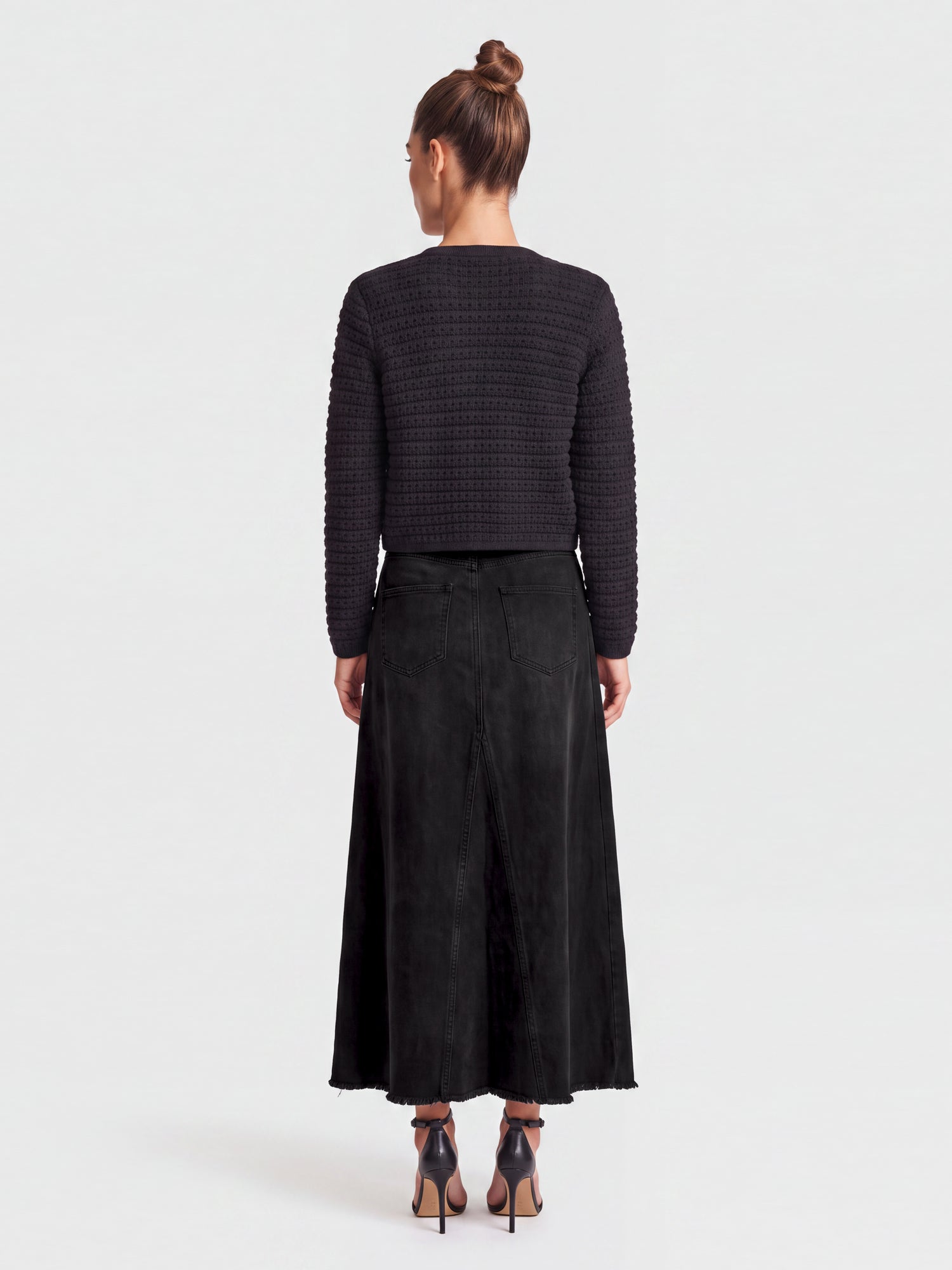 Jeansrock | schwarz