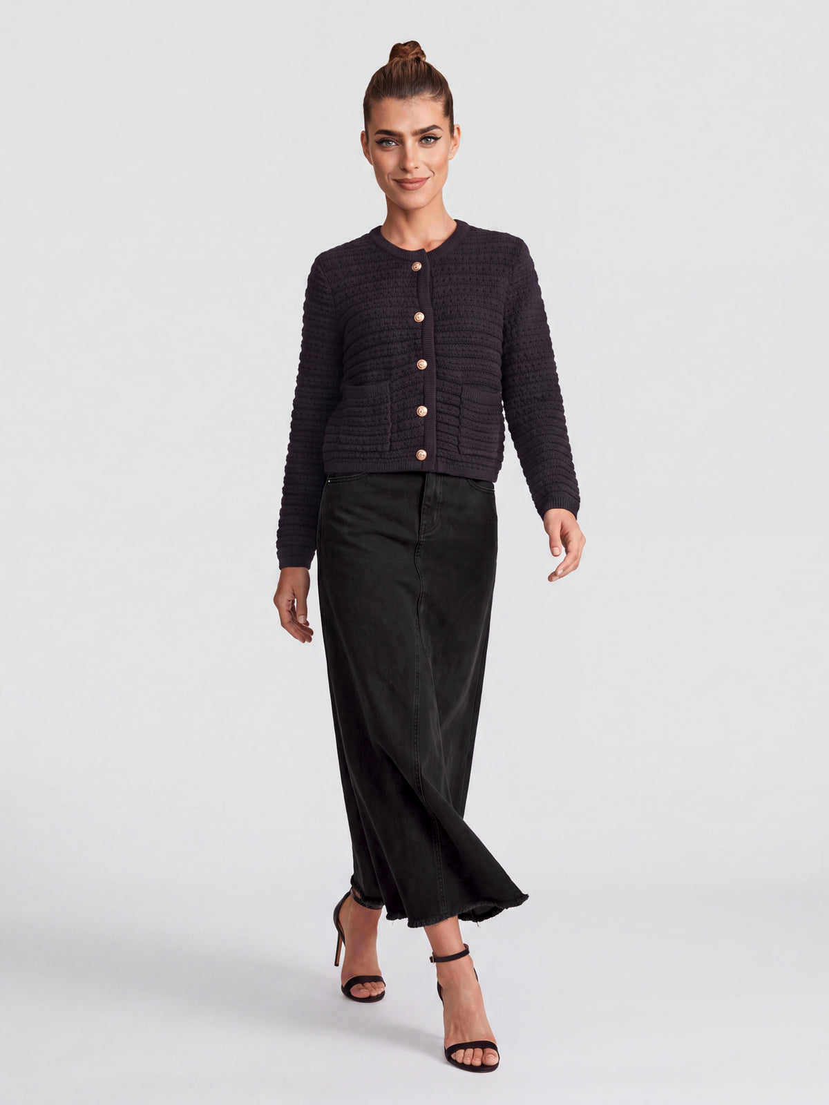 Jeansrock | schwarz