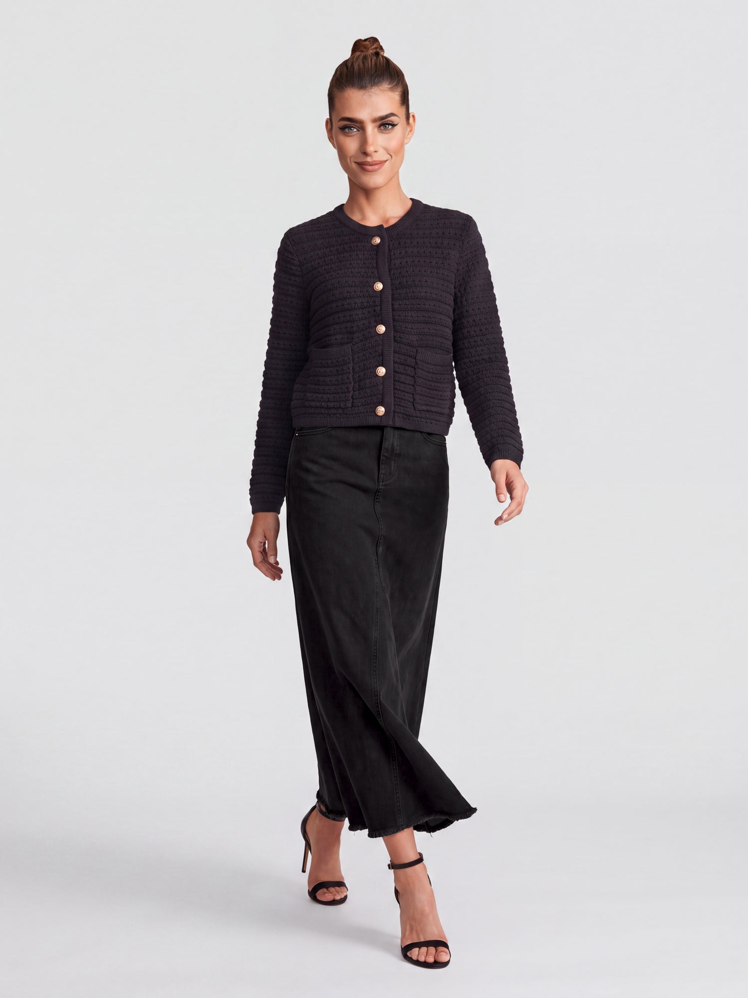Jeansrock | schwarz