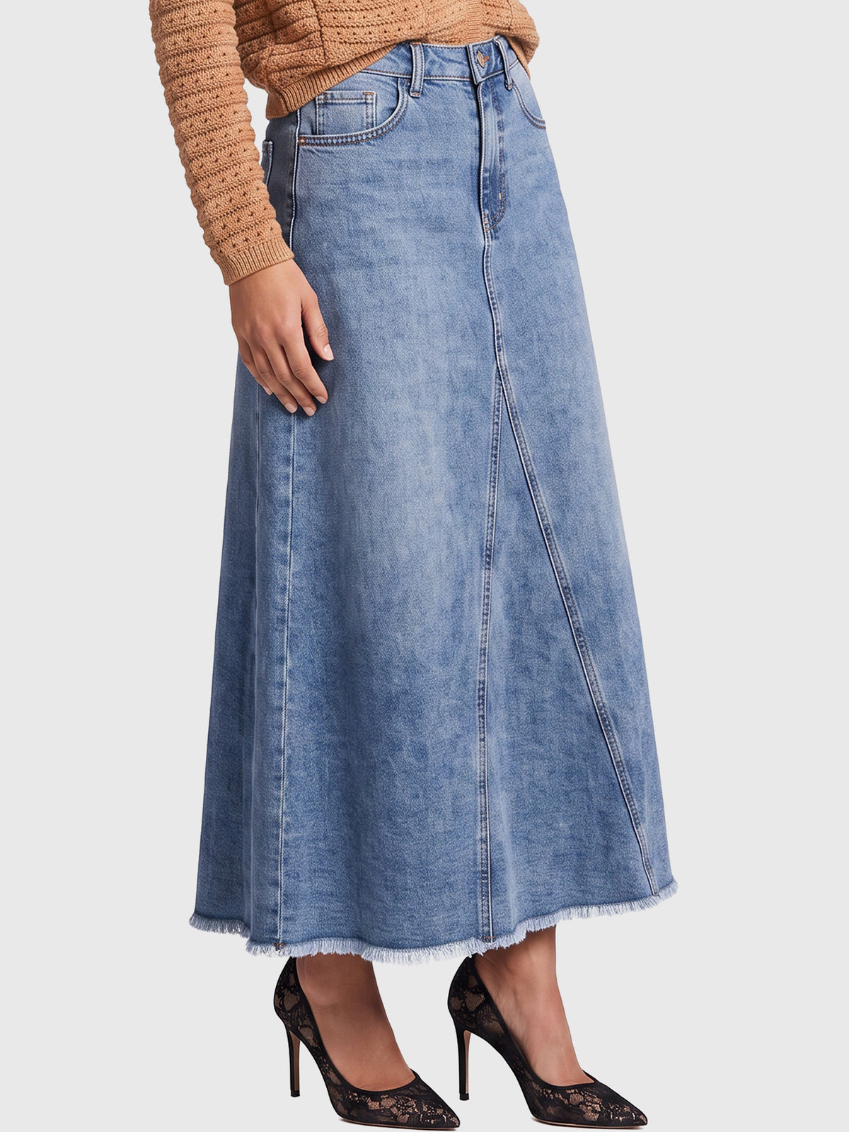 Jeansrock | hellblau