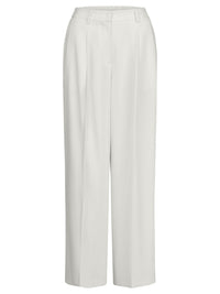 Weite Hose aus einer leicht strukturierten Ware | creme