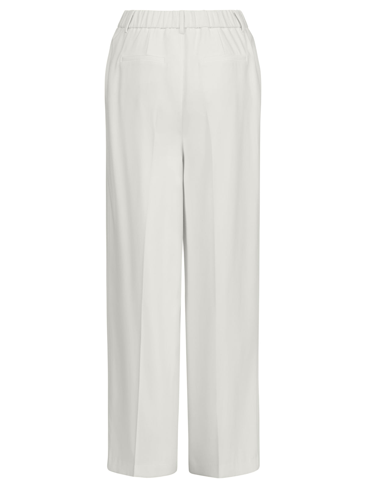 Weite Hose aus einer leicht strukturierten Ware | creme