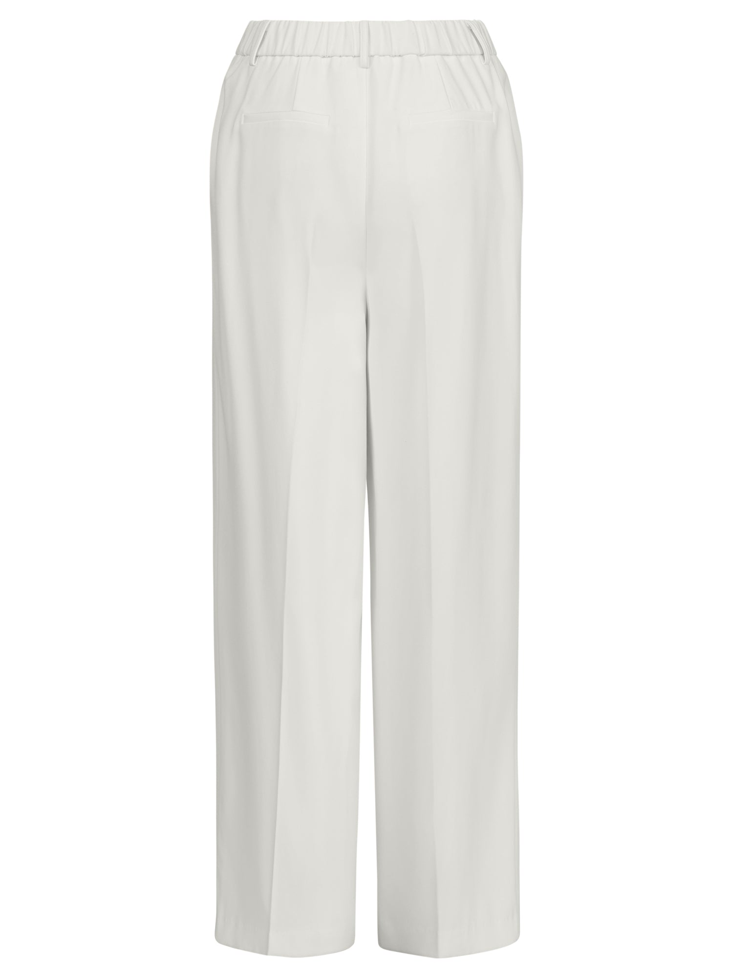 Weite Hose aus einer leicht strukturierten Ware | creme