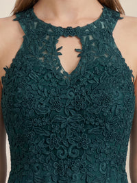 Brautkleid mit floraler Spitze und Chiffon | emerald