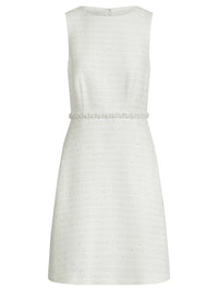 APART Bouclékleid mit Perlenborte | creme