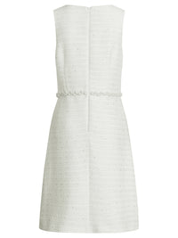 APART Bouclékleid mit Perlenborte | creme