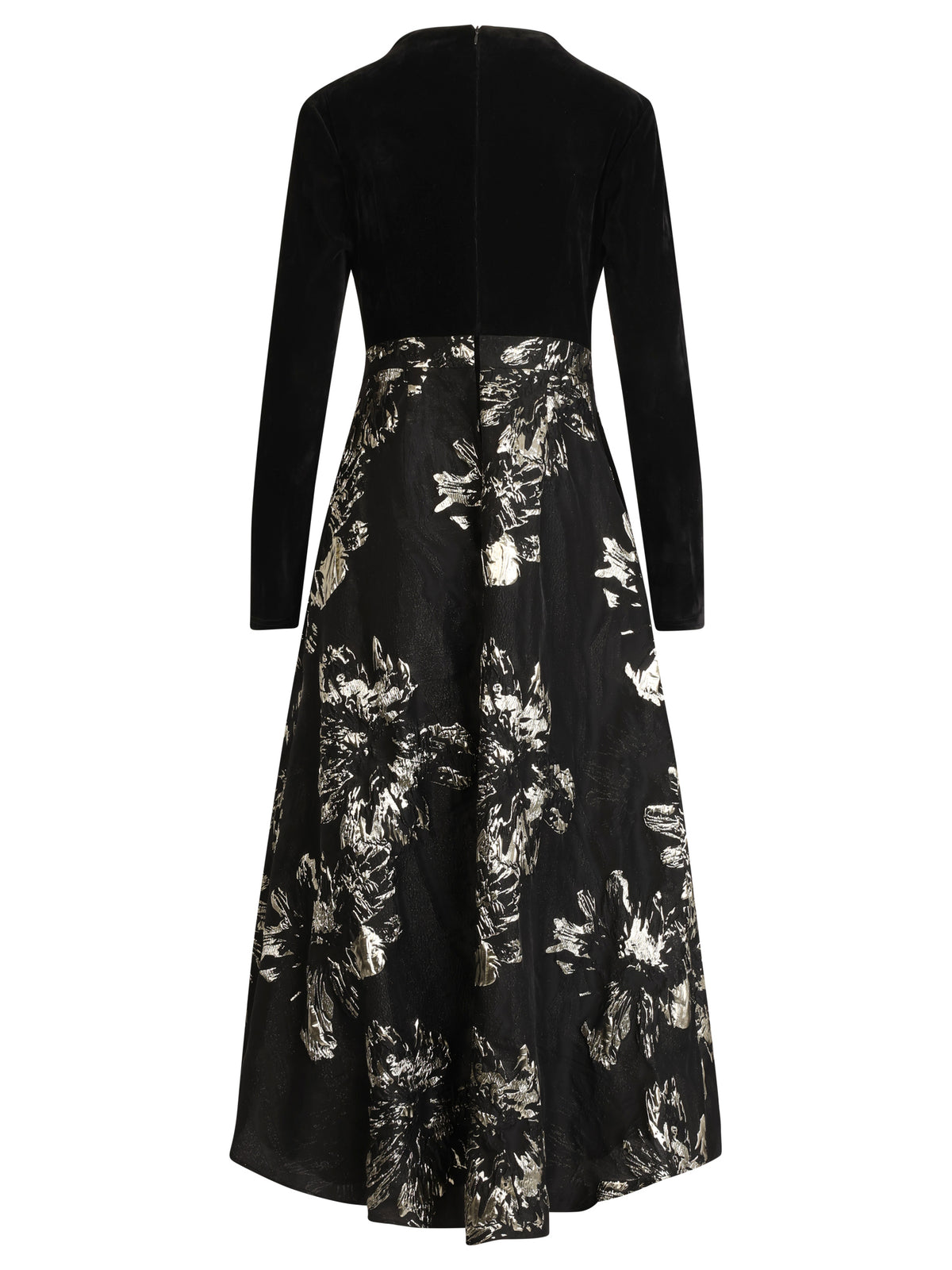 APART Abendkleid aus Samt und Jacquard | schwarz-gold