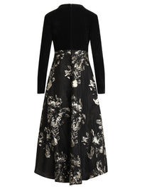 APART Abendkleid aus Samt und Jacquard | schwarz-gold