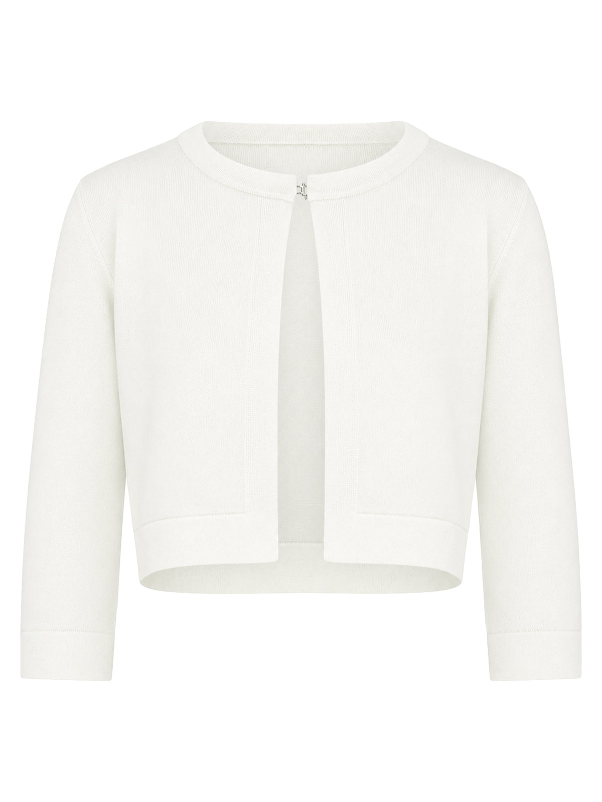 Strickbolero mit 3/4-Ärmeln | cream