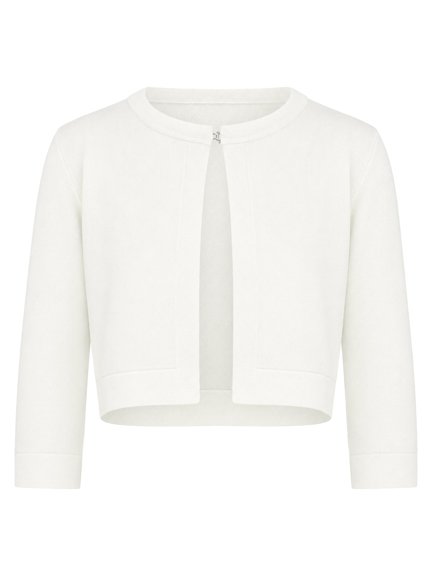 Strickbolero mit 3/4-Ärmeln | cream