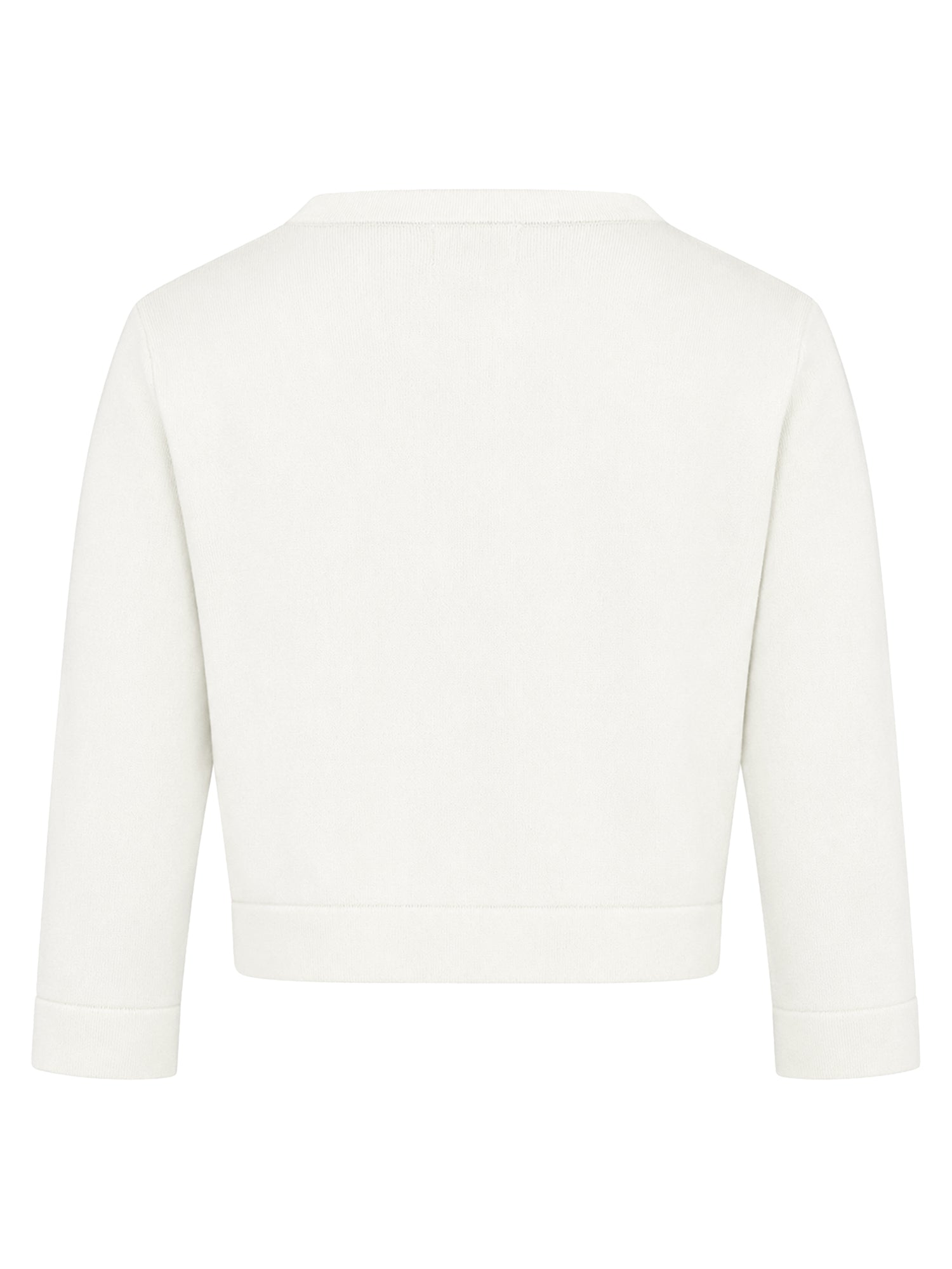 Strickbolero mit 3/4-Ärmeln | cream