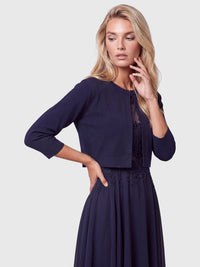 Strickbolero | nachtblau