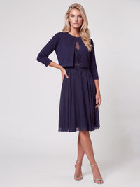 Strickbolero | nachtblau