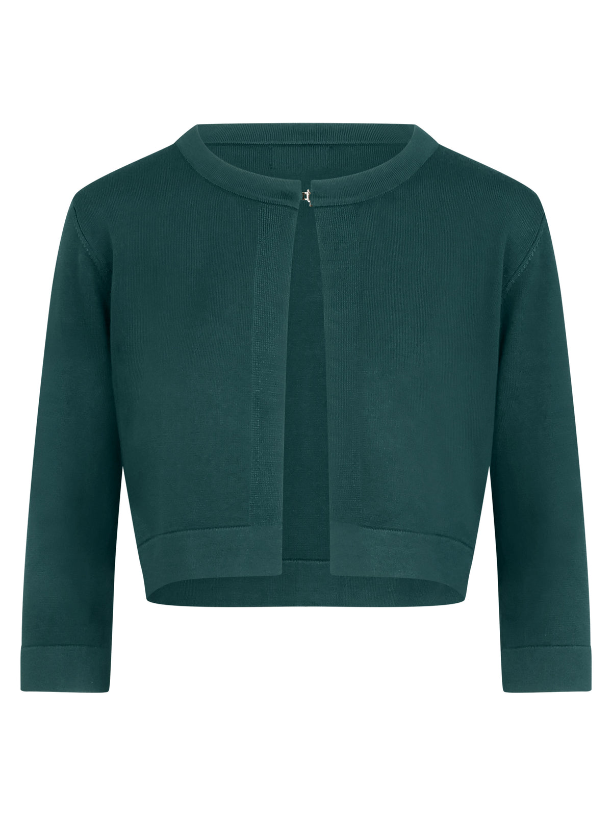 Strickbolero mit 3/4-Ärmeln | emerald