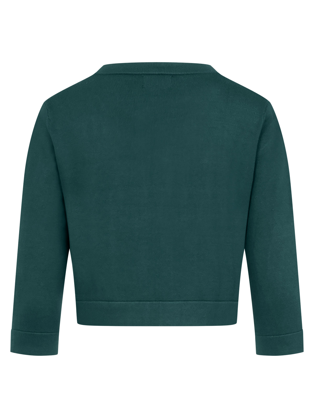 Strickbolero mit 3/4-Ärmeln | emerald