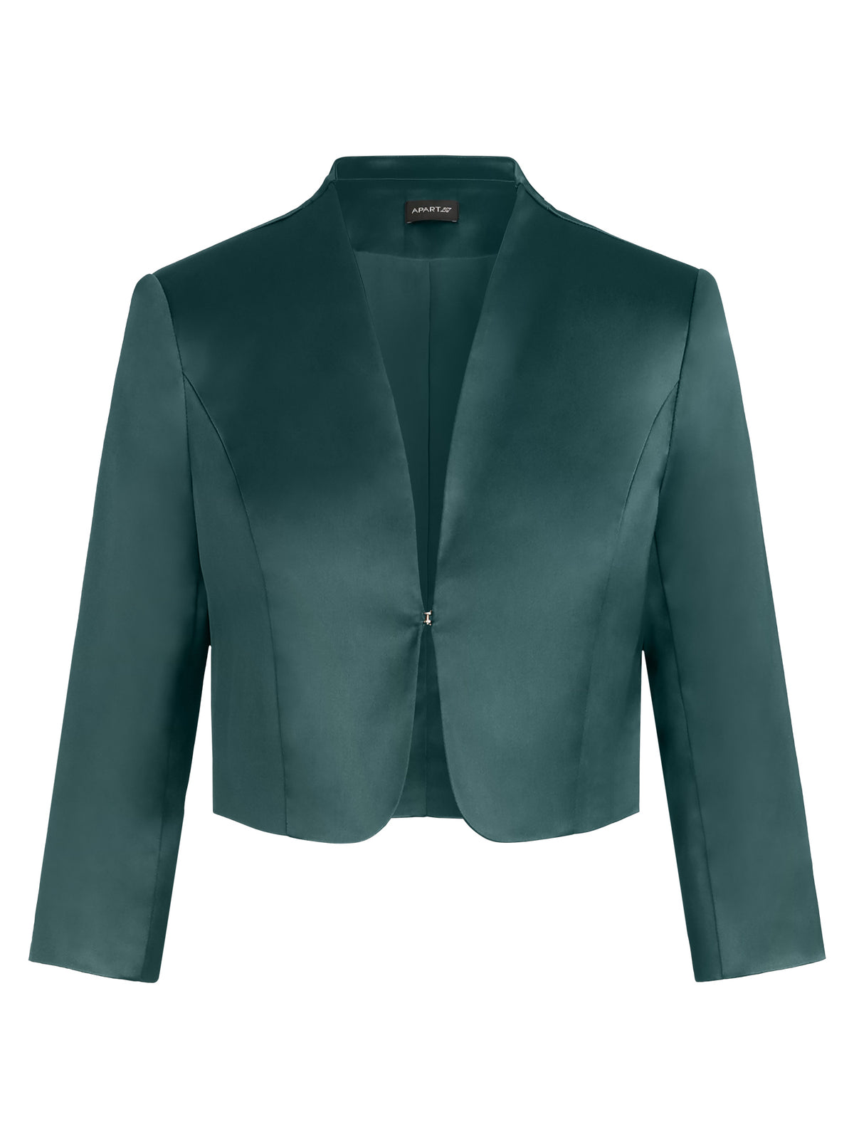 Kleiner Bolero aus elastischer Satinqualität | emerald