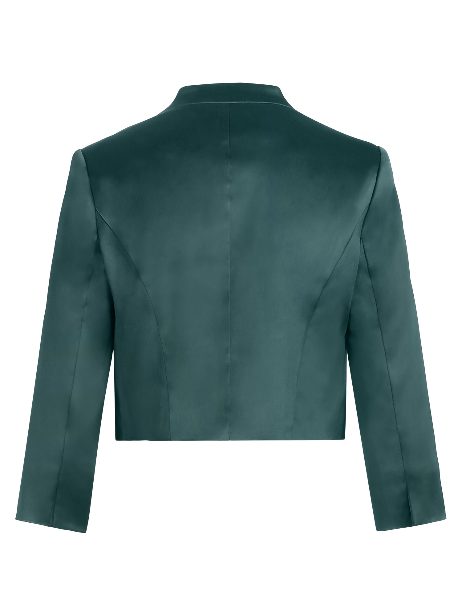 Kleiner Bolero aus elastischer Satinqualität | emerald