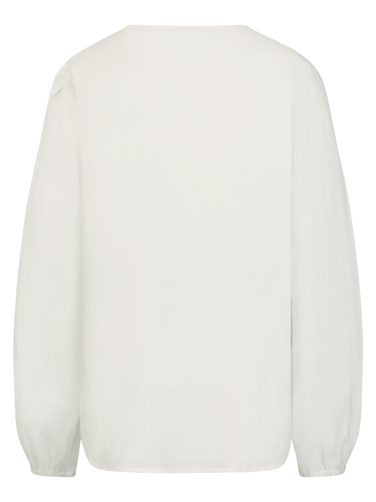 Bluse mit Blütenapplikationen | creme