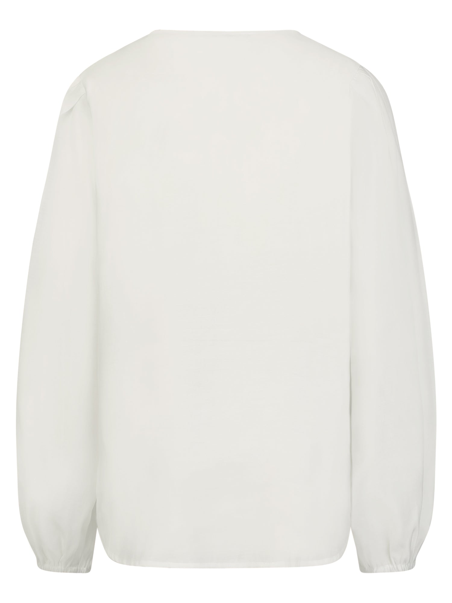 Bluse mit Blütenapplikationen | creme