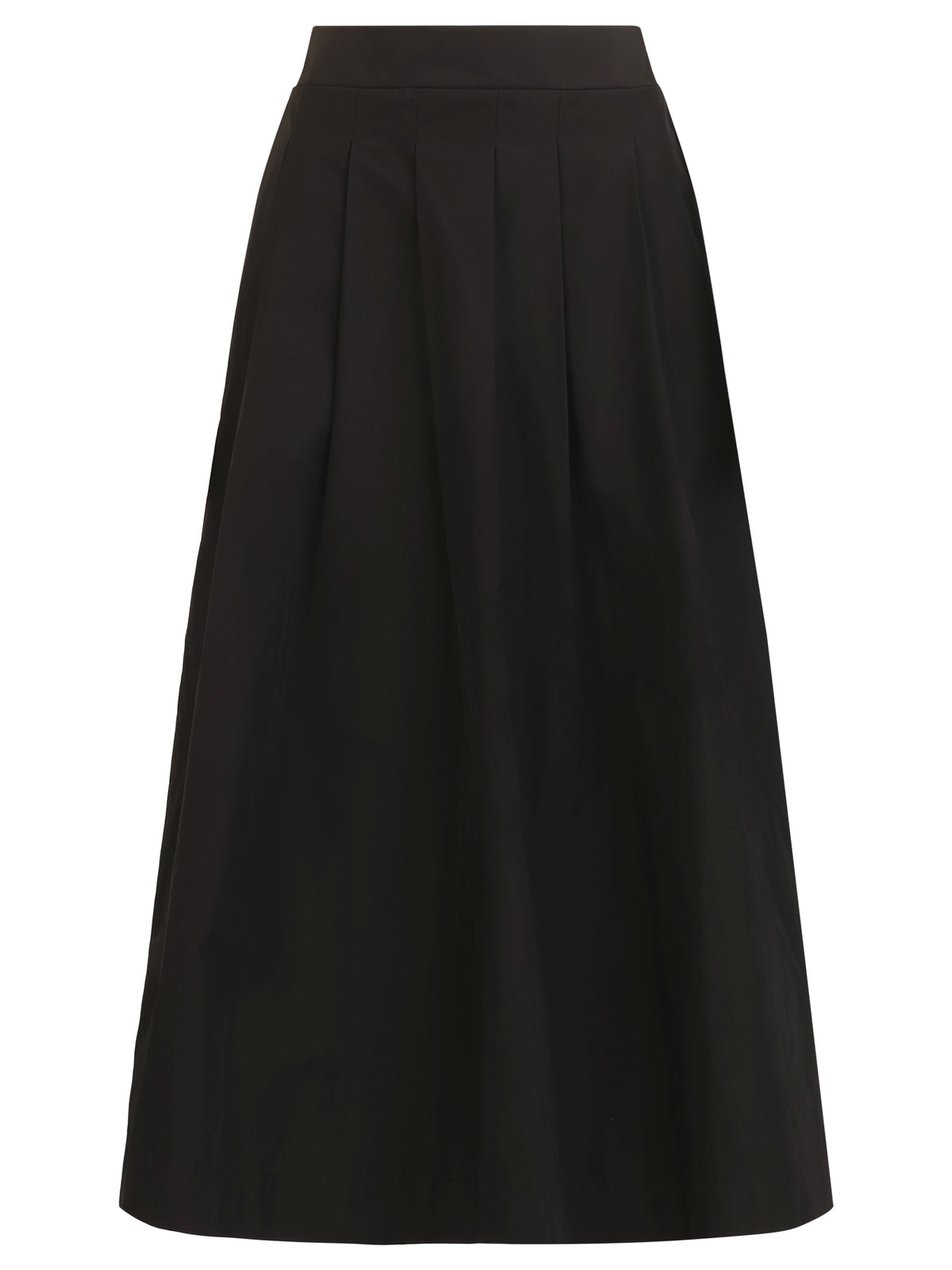 Maxirock aus Taft | schwarz
