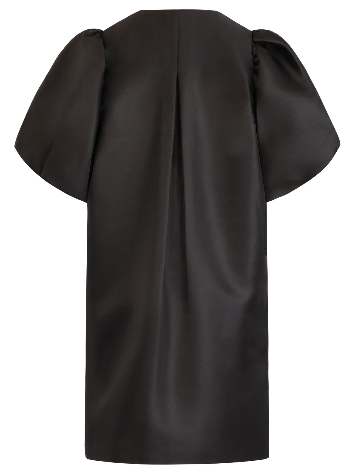 Langer Blazer mit Puffärmeln | schwarz