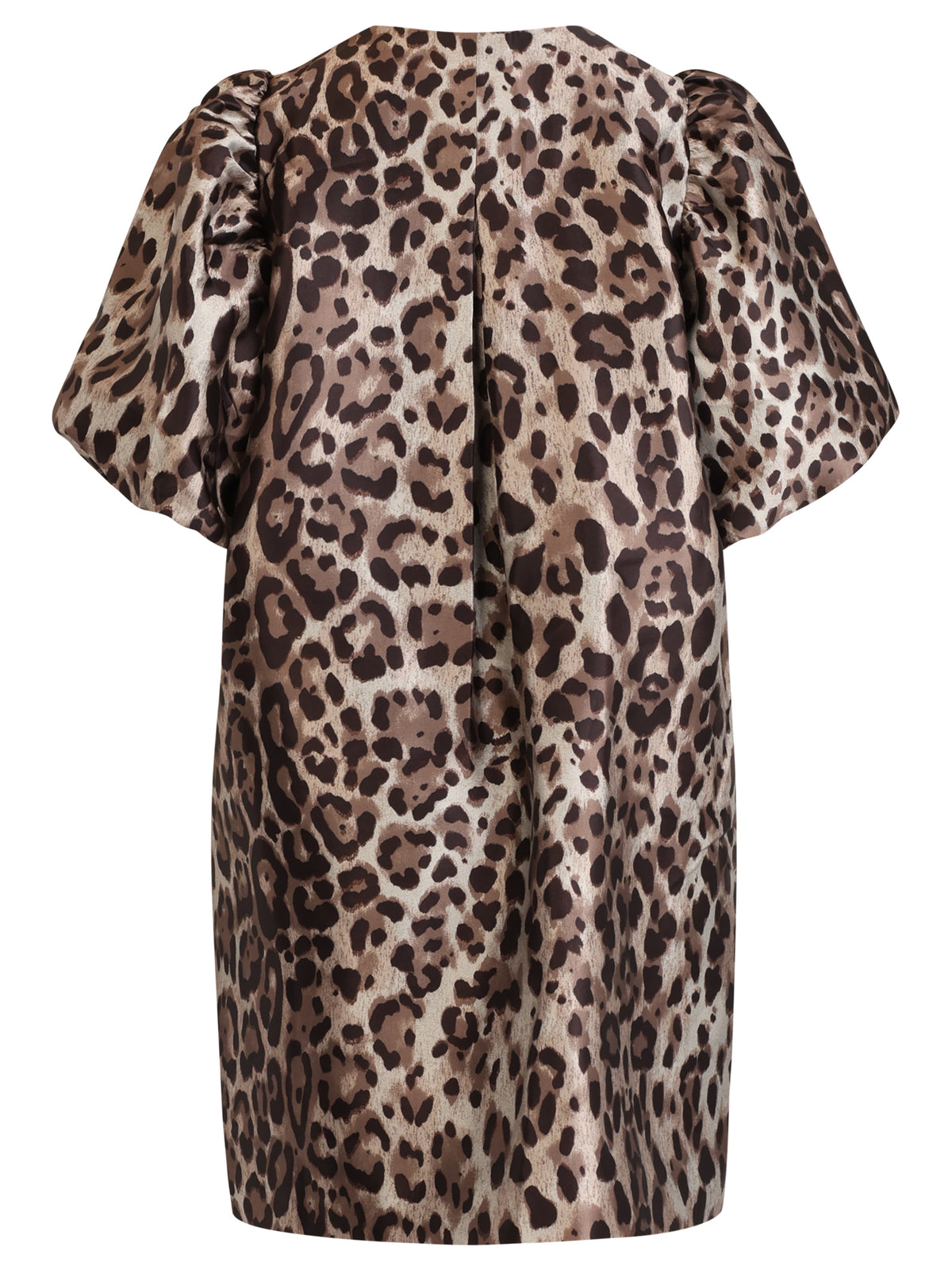 Langer Leo-Blazer mit Puffärmeln | braun-multicolor