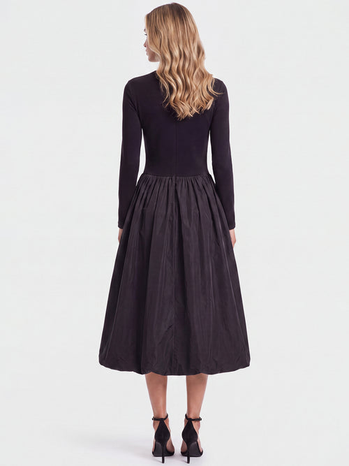 APART Midikleid mit Ballonrock | schwarz image 1