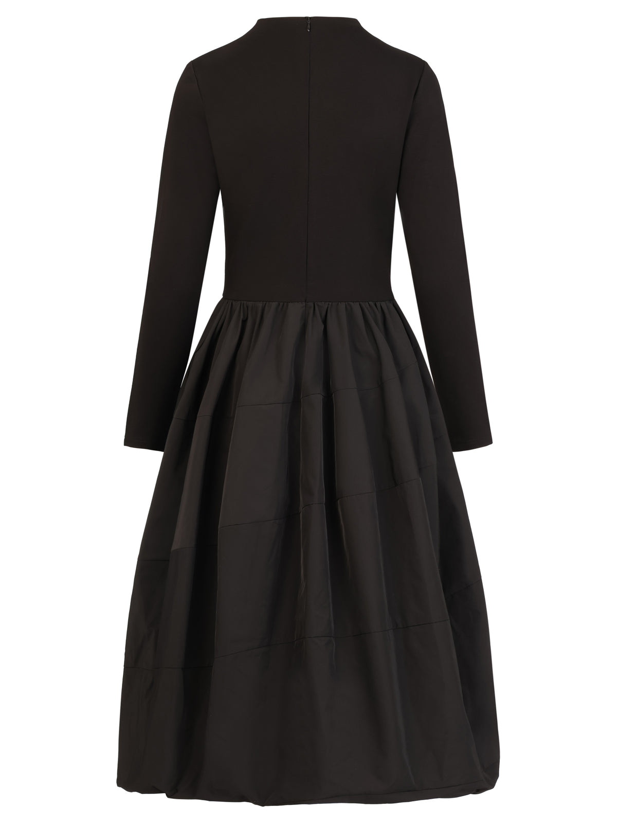 APART Midikleid mit Ballonrock | schwarz