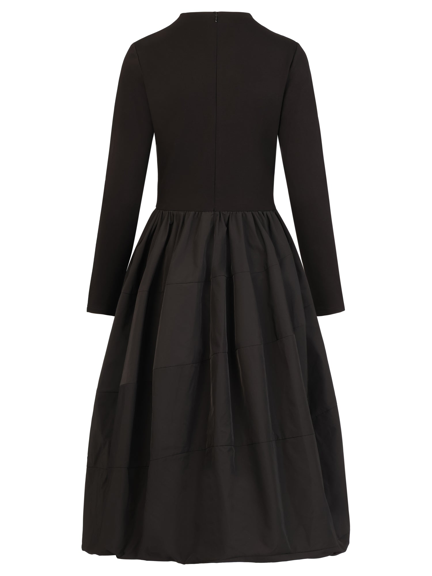 APART Midikleid mit Ballonrock | schwarz